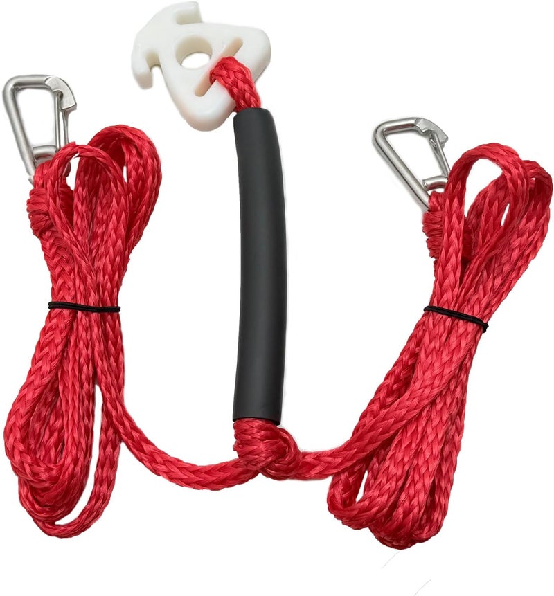 NIUTRIP Heavy Duty Boat Tow Harness for Tubing, Fits 4 Riders, Quick-Connect Clip for Easy Attachment, Durable Tow Rope for tubing - Image 1
